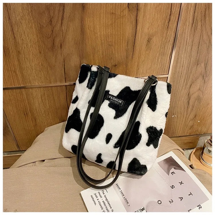 Geanta din blana Animal Print - 6